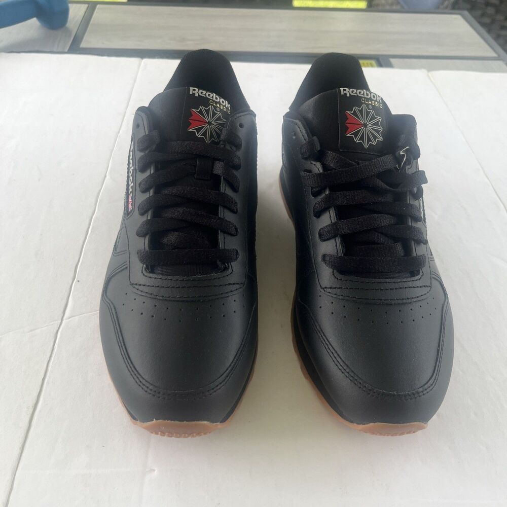 Size 9 - Reebok Classic Leather Black Gum